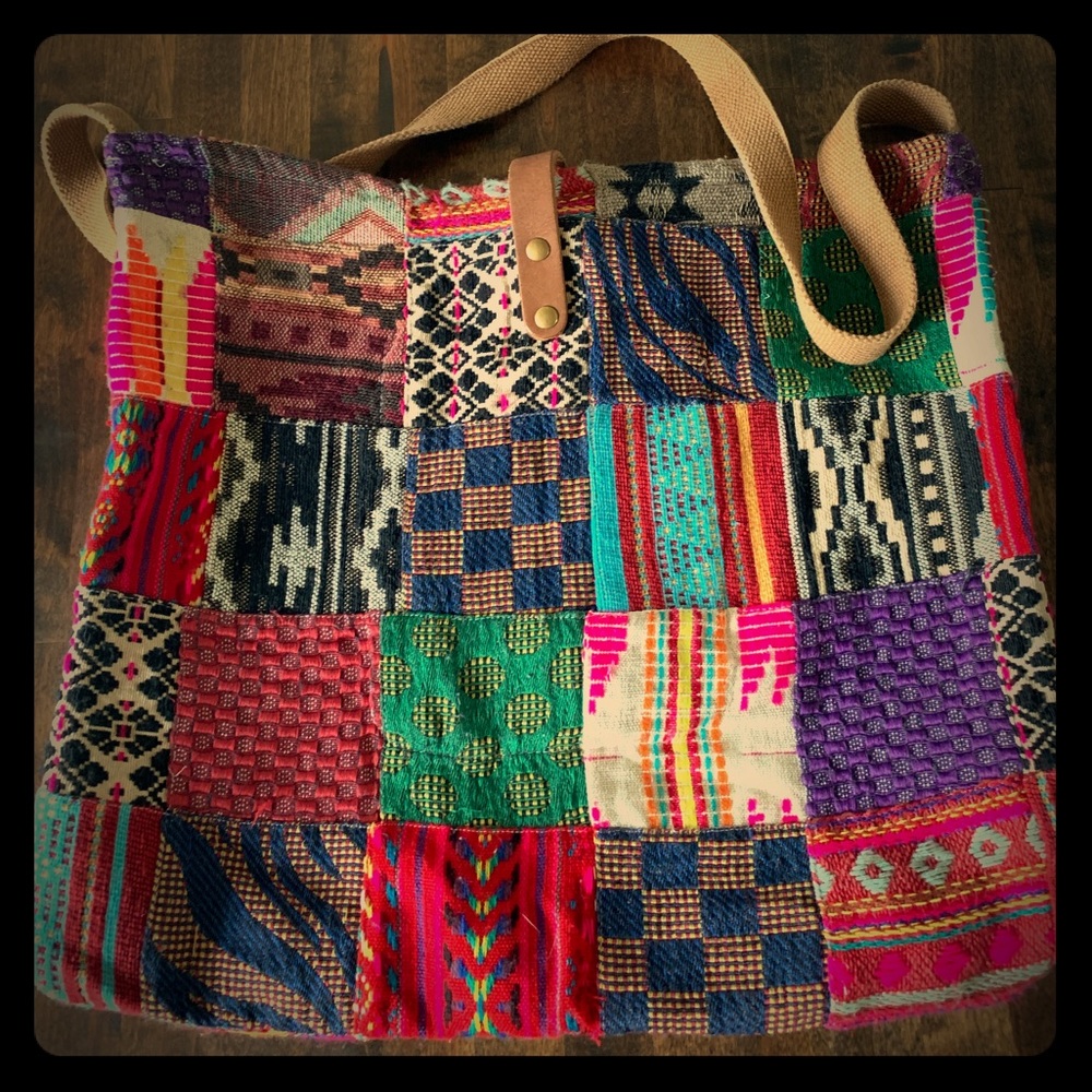** for @upcycle.. Large tote long strap boho purse